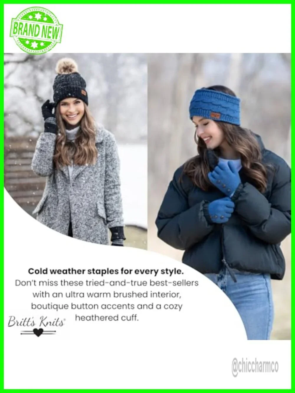Ultra-Soft Stretch Knit Winter Gloves with Ribbed Cuffs